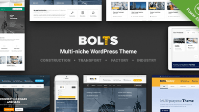 Photo of [Download-S2] Bolts v1.7.1 - WordPress Theme for Construction, Transport