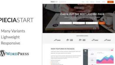 Photo of [Download-S2] Piecia v1.0 - One Page WordPress Landing Page