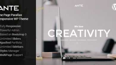 Photo of [Download-S2] Ante v1.0 - The Ultimate WordPress Parallax Theme