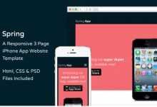 Photo of [Download-S2] Spring - Creativemarket iPhone App Website Template