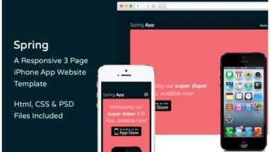 Photo of [Download-S2] Spring - Creativemarket iPhone App Website Template