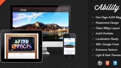 Photo of [Download-S2] Ability v1.9 - Responsive One Page Ajax WordPress Theme