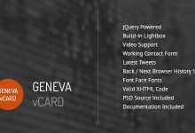 Photo of [Download-S2] Themeforest Geneva - Personal vCard Template
