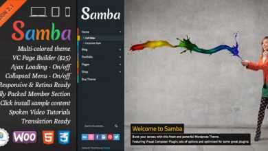 Photo of [Download-S2] Samba - Themeforest Colored Wordpress Theme