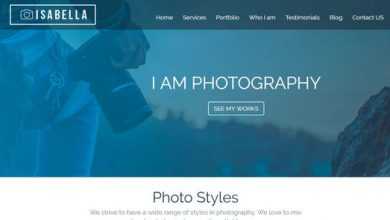 Photo of [Download-S2] Isabella v1.0 - HTML Photography Website Template