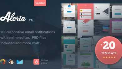 Photo of [Download-S2] Alerta - 20 Responsive Email Notification + Online Editor