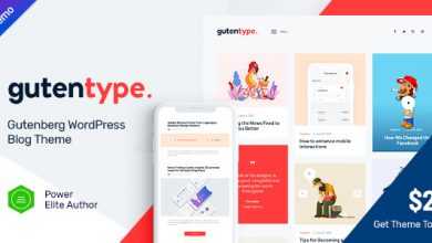 Photo of [Download-S2] Gutentype v1.7 - 100% Gutenberg WordPress Theme