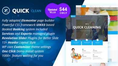 Photo of [Download-S2] Quick v1.1.0 - Cleaning Service WordPress Theme