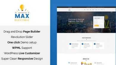 Photo of [Download-S2] Max Electric v1.1 - Electrician WordPress Theme