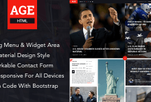 Photo of [Download-S2] AGE - Material Design News/Magazine HTML Template