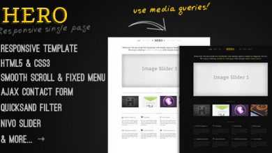 Photo of [Download-S2] Hero - A Responsive Single Page Themeforest Template