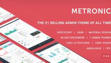 Photo of [Download-S2] Metronic v4.6 - Responsive Admin Dashboard Template