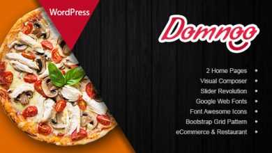 Photo of [Download-S2] Domnoo v1.10 - Pizza & Restaurant WordPress Theme