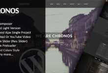 Photo of [Download-S2] Chronos – Parallax One Page WordPress Theme