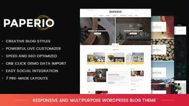 Photo of [Download-S2] Paperio v1.5 - Responsive and Multipurpose Blog Theme