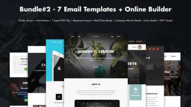 Photo of [Download-S2] Creativemarket Bundle#2 – 7 Email Templates+Builder