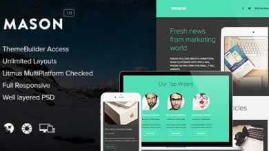 Photo of [Download-S2] Mason - Responsive Email + Themebuilder Access