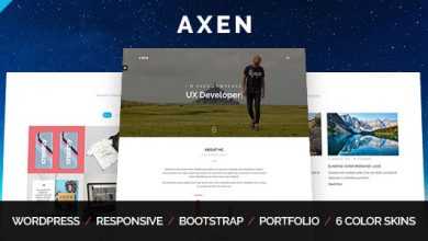 Photo of [Download-S2] Axen v1.0.3 - Personal Portfolio WordPress Theme
