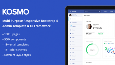 Photo of [Download-S2] KOSMO - Multi-Purpose Responsive Bootstrap 4 Admin Dashboard Template + Angular 4 Starter Kit - Updated