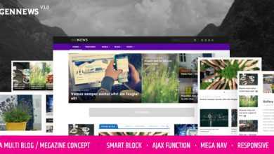Photo of [Download-S2] GENNEWS - Smart Magazine, Blog, Page for Wordpress