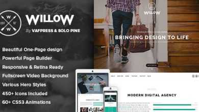 Photo of [Download-S2] Willow - A One Page Multi-Purpose Theme