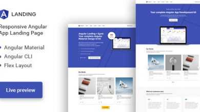 Photo of [Download-S2] Angular Landing - Material Design Angular App Landing Page