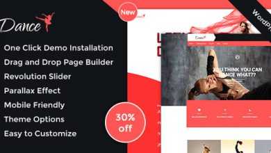 Photo of [Download-S2] Dance Academy v1.3 - Dance Studio WordPress Theme