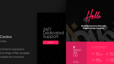 Photo of [Download-S2] Cardea - Colorful Portfolio One Page HTML Template