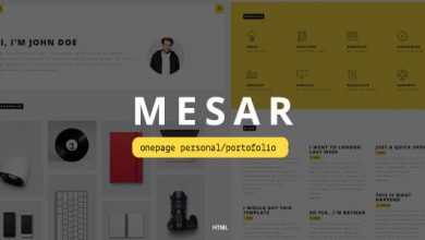 Photo of [Download-S2] Mesar - Themeforest Onepage Personal/Portofolio