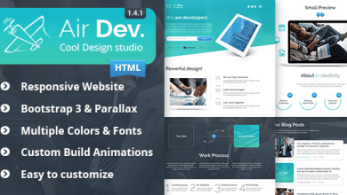 Photo of [Download-S2] Air Dev v1.4.1 - Responsive Website Template