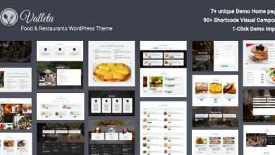 Photo of [Download-S2] Valleta v1.2 - Food & Restaurants WordPress Theme