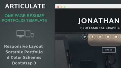 Photo of [Download-S2] Articulate - Creativemarket Resume Portfolio