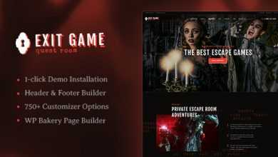 Photo of [Download-S2] Exit Game v1.2 - Real-Life Room Escape WordPress Theme