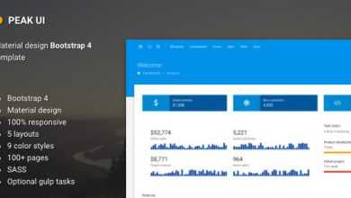Photo of [Download-S2] Peak UI v1.1 - Material design Bootstrap 4 dashboard template