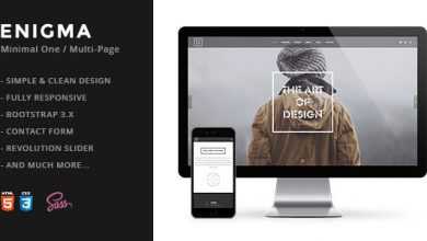 Photo of [Download-S2] Enigma - Creative Responsive Minimal HTML Template