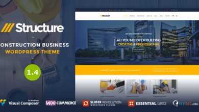 Photo of [Download-S2] Structure v1.4 - Construction WordPress Theme