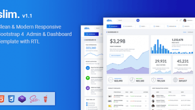 Photo of [Download-S2] Slim v1.1 - Modern & Clean Responsive Bootstrap 4 Admin Dashboard Template