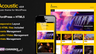 Photo of [Download-S2] Acoustic v2.8 - Premium Music WordPress Theme