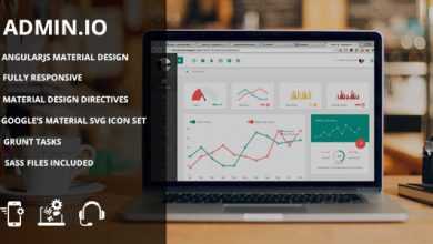 Photo of [Download-S2] Admin.io - Responsive Material Design Admin