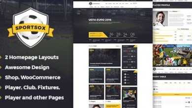 Photo of [Download-S2] Sportsox v1.0 - Sport Team Clubs HTML Template