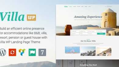 Photo of [Download-S2] Villa v1.1.0 - WordPress Bed & Breakfast Landing Page