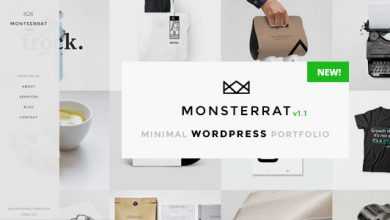Photo of [Download-S2] Monsterrat v1.2.1 - Minimal WordPress Portfolio Theme