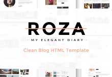 Photo of [Download-S2] Roza v1.1 - Clean Blog HTML Template