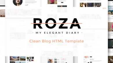 Photo of [Download-S2] Roza v1.1 - Clean Blog HTML Template