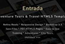 Photo of [Download-S2] Entrada v1.2.7 - Tour & Travel HTML Template for Tour Agency