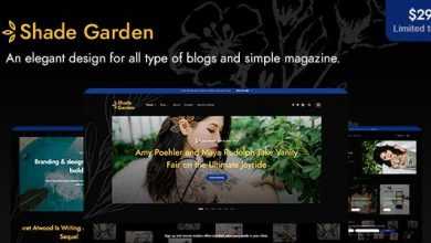 Photo of [Download-S2] ShadeGarden v1.0 - Creative Blog WordPress Theme
