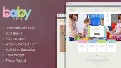 Photo of [Download-S2] BabyTime - Babysitter, Nurse and Preschool HTML