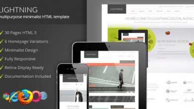Photo of [Download-S2] Lightning - Themeforest Multipurpose Minimalist HTML Template