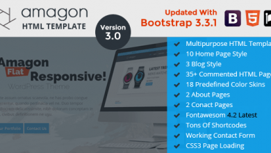 Photo of [Download-S2] Amagon - Bootstrap Flat Multipurpose HTML5 Template