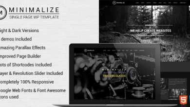 Photo of [Download-S2] Minimalize v1.5 - Single Page Theme
